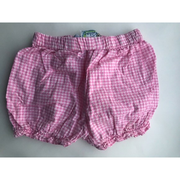 Girl's Size 9M 6-9 Months Two Piece Green Checkered Carter's Top + Pink Bloomers - Picture 5 of 8
